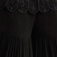 Rajwada Black Georgette Embroidered Semi-Sitched Kurta Set For Women