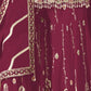 Rajwada Maroon Georgette Embroidered Semi-Sitched Kurta Set For Women