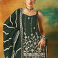 Rajwada Green Georgette Embroidered Semi-Sitched Kurta Set For Women