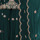 Rajwada Green Georgette Embroidered Semi-Sitched Kurta Set For Women