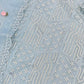 Rajwada Sky Blue Organza Embellished Semi-Stitched Kurta Set For Women
