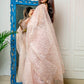 Rajwada - Peach Organza Embellished Saree with Stitched Blouse