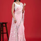 Rajwada Pink Georgette Embroidered Saree with Unstitched Blouse for Women