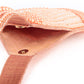 Rajwada Women Peach Fan Shaped Pearl Bag