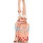 Rajwada Women Sparkling Peach Bead Embroidered Potli Bag