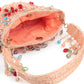 Rajwada Women Sparkling Peach Bead Embroidered Potli Bag