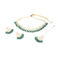 Rajwada Green And Silver Alloy Jewellery Set For Women