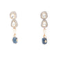 Rajwada Royal Blue And Alloy Jewellery Set For Women
