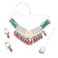 Rajwada Green And Brown Alloy Jewellery Set For Women