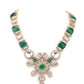 Rajwada Green And White Alloy Jewellery Set For Women