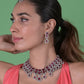 Rajwada Silver Alloy Jewellery Set For Women