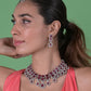 Rajwada Silver Alloy Jewellery Set For Women