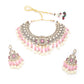 Rajwada Pink Alloy Jewellery Set For Women