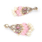 Rajwada Pink Alloy Jewellery Set For Women
