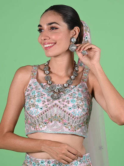Rajwada Gold And Green Alloy Jewellery Set For Women