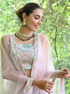Rajwada Green And White Alloy Jewellery Set For Women