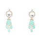 Rajwada Sea Green And White Alloy Jewellery Set For Women