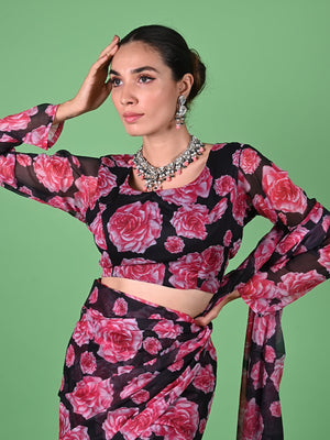 Rajwada Green And Peach Alloy Jewellery Set For Women