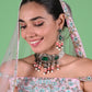 Rajwada Green And White Alloy Jewellery Set For Women