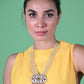 Rajwada Off White Layered Alloy Jewellery Set For Women