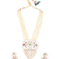 Rajwada Off White Layered Alloy Jewellery Set For Women