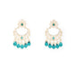 Rajwada Teal And Silver Layered Alloy Jewellery Set For Women