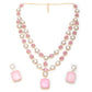 Rajwada Pink Alloy Jewellery Set For Women