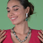 Rajwada Gold And Green Alloy Jewellery Set For Women