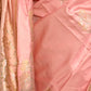 Rajwada Women Festive Pink Satin Printed Saree With Unstitched Blouse