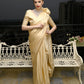 Rajwada Women Festive Beige Satin Printed Saree With Unstitched Blouse