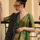 Rajwada Women Festive Blue Silk Blend Woven Saree With Unstitched Blouse