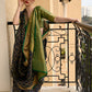 Rajwada Women Festive Blue Silk Blend Woven Saree With Unstitched Blouse