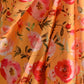 Rajwada Women Festive Yellow Satin Printed Saree With Unstitched Blouse