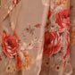 Rajwada Women Festive Beige Satin Printed Saree With Unstitched Blouse