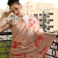 Rajwada Women Festive Beige Satin Printed Saree With Unstitched Blouse