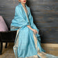Rajwada Women Festive Blue Silk Blend Woven Saree With Unstitched Blouse