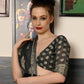 Rajwada Women Festive Grey Silk Blend Woven Saree With Unstitched Blouse