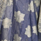 Rajwada Women Festive Dark Blue Silk Blend Woven Saree With Unstitched Blouse