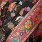 Rajwada Women Festive Black Silk Blend Woven Saree With Unstitched Blouse