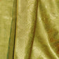 Rajwada Olive Woven Design Silk Blend Saree With Unstitched Blouse For Women
