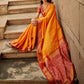 Rajwada Mustard Handloom Woven Saree For Women