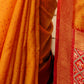 Rajwada Mustard Handloom Woven Saree For Women