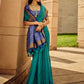 Rajwada Blue Handloom Woven Saree For Women