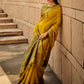 Rajwada Yellow Handloom Woven Saree For Women