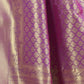 Rajwada Purple Silk Blend Woven Saree With Unstitched Blouse For Women