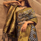 Rajwada Green Handloom Woven Silk Blend Saree For Women