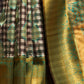 Rajwada Blue Handloom Woven Silk Blend Saree For Women