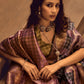 Rajwada Pink Handloom Woven Silk Blend Saree For Women