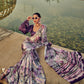 Rajwada Purple Digital Printed Saree For Women