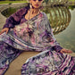 Rajwada Purple Digital Printed Saree For Women